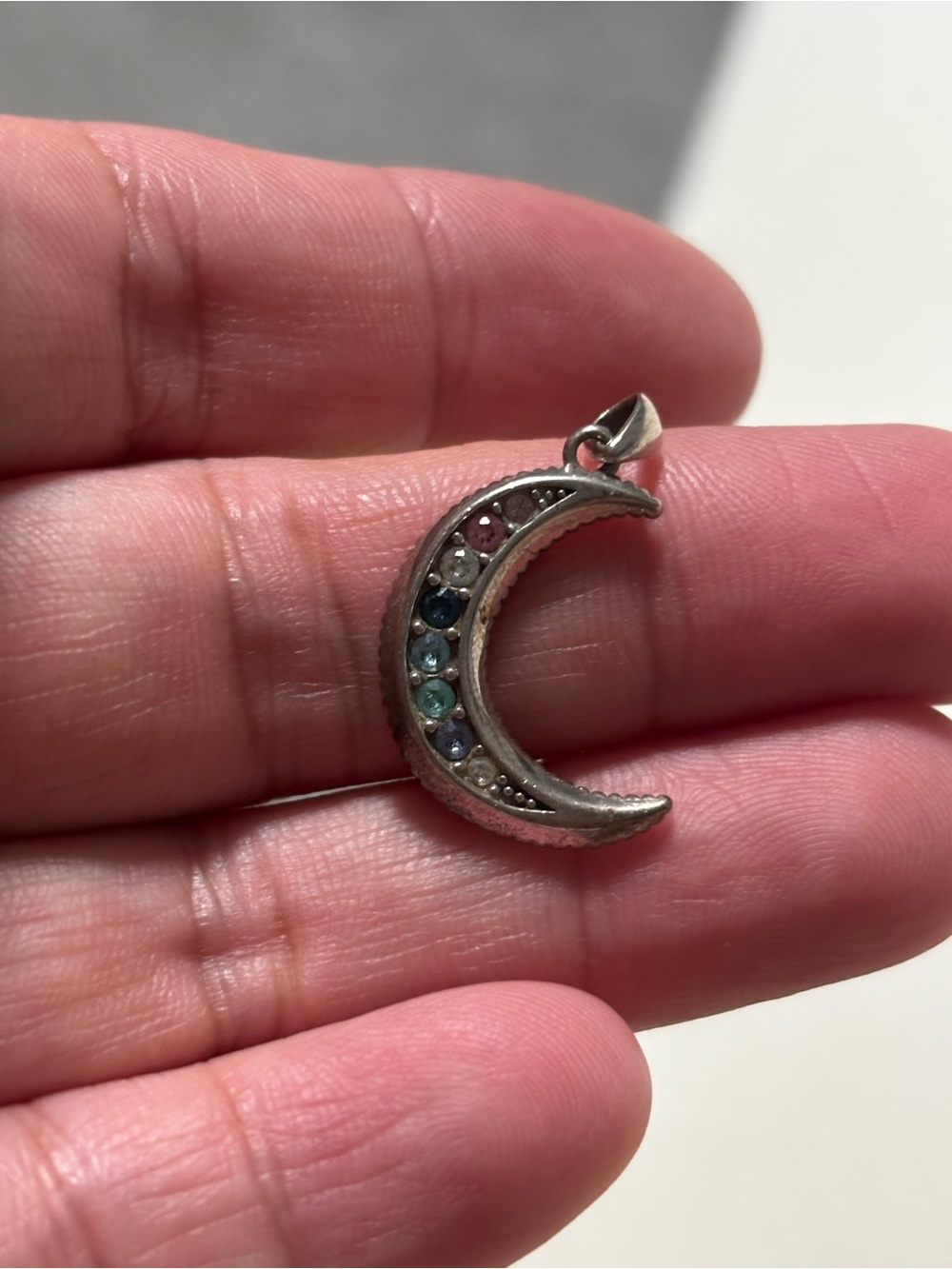 Sterling moon pendant